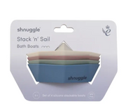 Barquinhos de Banho Empilháveis Stack ‘n’ Sail | Conjunto de 4 barquinhos empilháveis